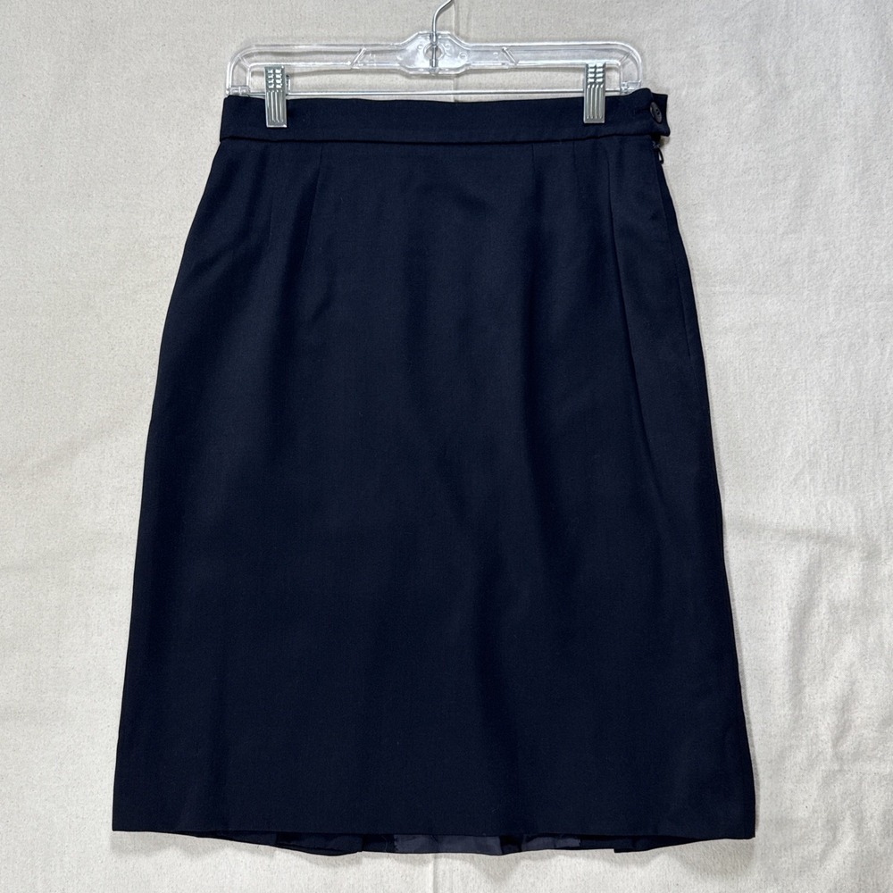 ESCADA by Margaretha Ley Womens Size 38 Skirt Wrap Pencil 100% Wool Lined Black